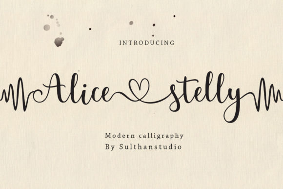 Alice Stelly: A Romantic Font for Digital Marketing