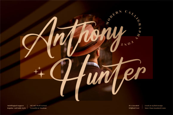 Anthony Hunter Font for Creative Projects