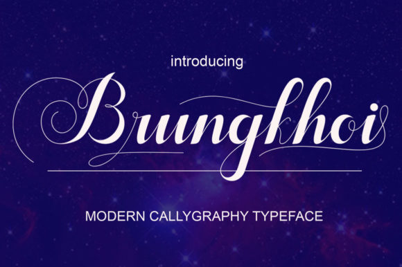 Brungkhoi: A Script Font for Elegant Design