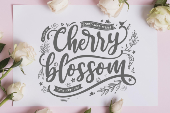 Cherry Blossom Font: A Designers Delight