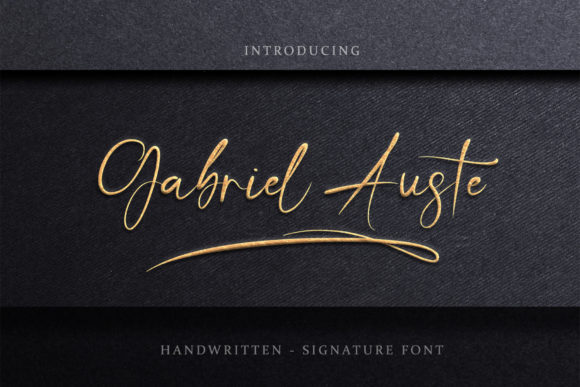 Gabriel Auste: A Refined Script Font