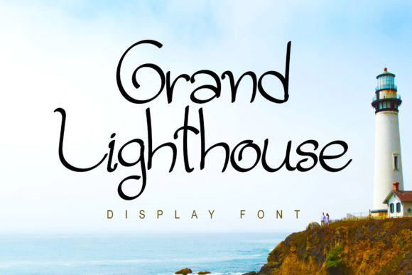 Grand Lighthouse Font: Whimsical Design for Editorial Work
