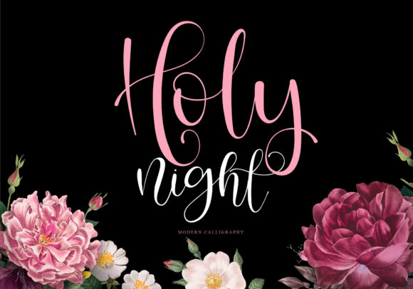 Holy Night Font: Elegant Script for Digital Marketing
