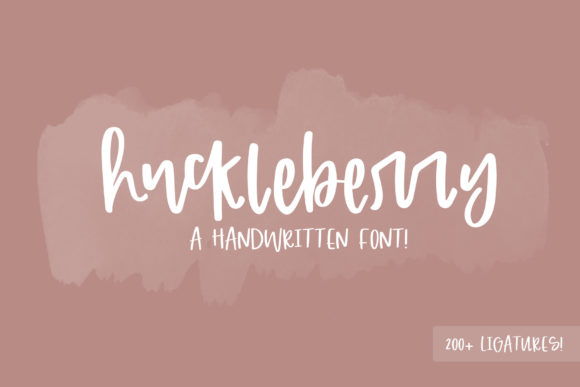 Huckleberry Font: Creative & Crafty