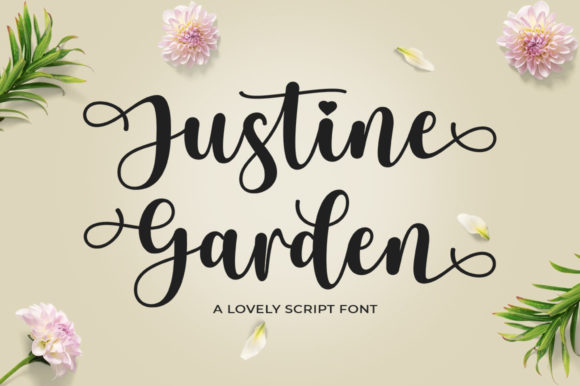 Justine Garden: A Delicate Script for Creative Projects