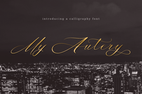 My Autery: A Delicate Script Font