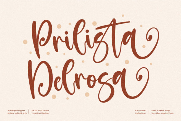Prilista Delrosa Font for Creative Design