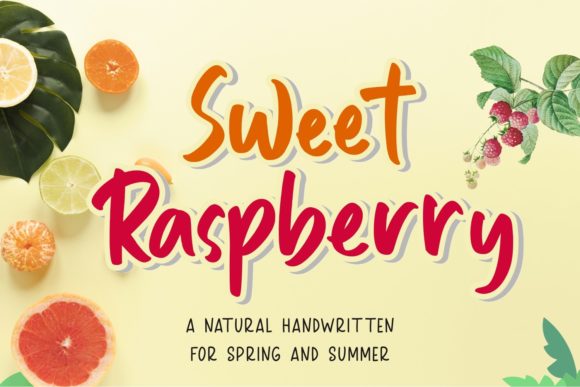 Sweet Raspberry Font for Branding