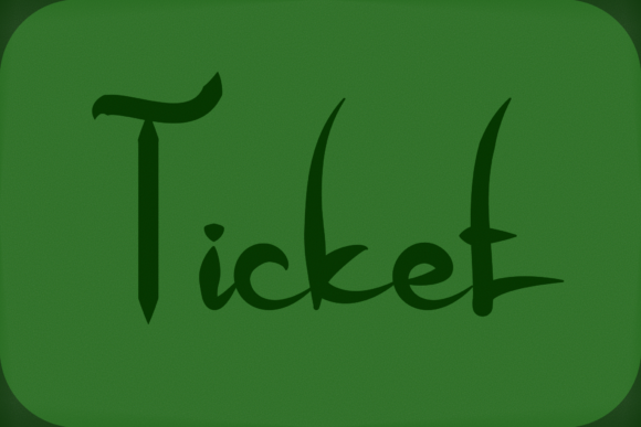 Ticket: A Handwritten Font for Web Design