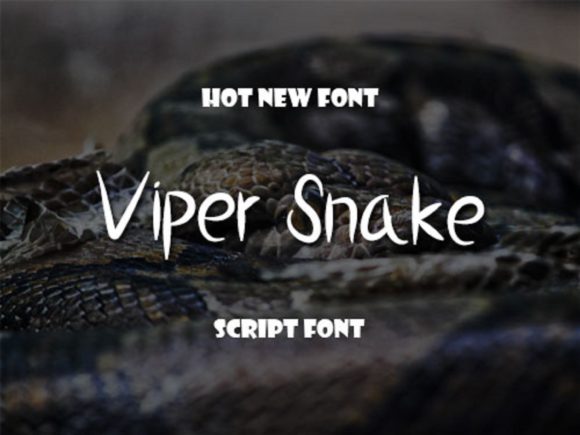 Viper Snake: A Stylish Handwritten Font