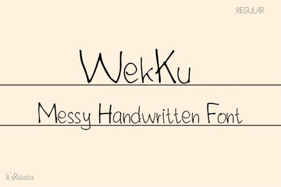 Wekku: A Handwritten Font for Creative Expression